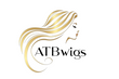 Logo of ATB Wigs with a stylized woman's face and flowing hair on a white background